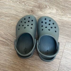Toddler size 6 grey Crocs
